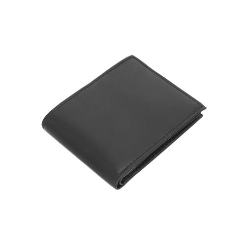 Herrengeldbörse aus echtem Leder mit RFID Schutz, Schwarz image number 0