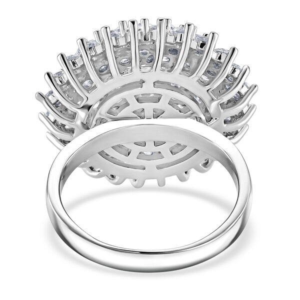 Wei&szlig;er Zirkonia Ring Nickelfreies Messing (Gr&ouml;&szlig;e 17.25) image number 4