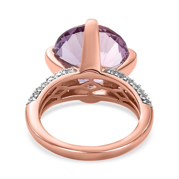 Rose De France Amethyst und  Zirkon Ring - 8,30 ct. image number 6