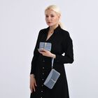 2-teiliges Geldbörsen-Set im Krokoprägungs-Design, Lange Geldbörse 20x10x3 cm und Bifold-Geldbörse 12x9x3,5 cm, Blau image number 1
