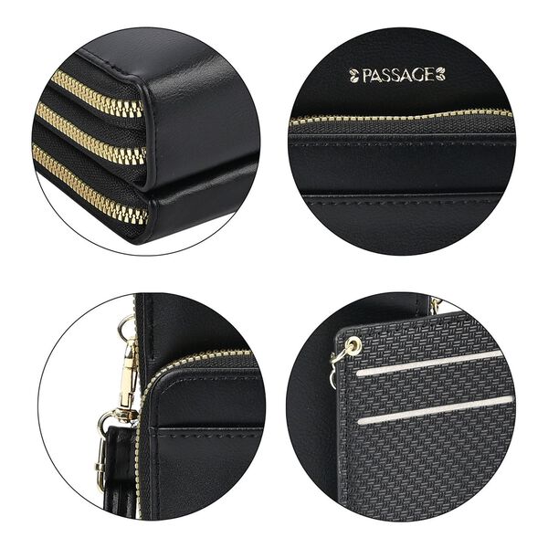 Passage Crossbody-Tasche in schwarz image number 6