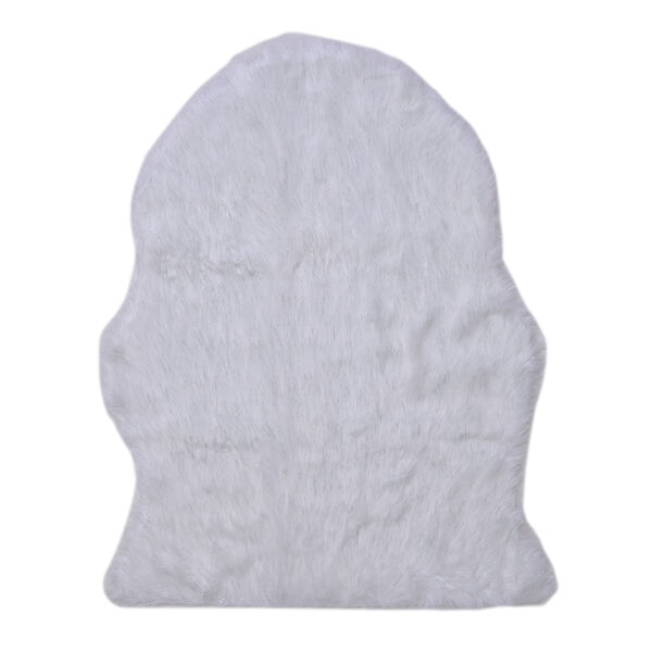 Luxus Kunstfell Glitzer Teppich, Gr&ouml;&szlig;e 100x180 cm, Silber weiss image number 10