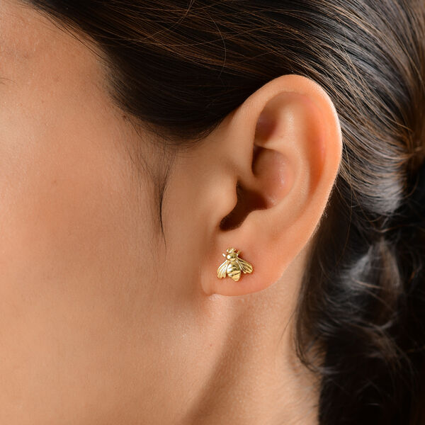 Honigbiene Ohrstecker in Silber, 1,63 ct. image number 3