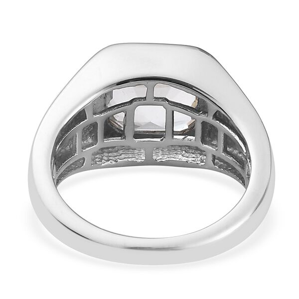 Petalit Solit&auml;r Ring 925 Silber Platin-&Uuml;berzug image number 6