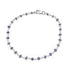 Tansanit Armband ca. 19 cm 925 Silber ca. 6,00 ct.