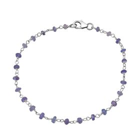 Tansanit Armband ca. 19 cm 925 Silber ca. 6,00 ct.