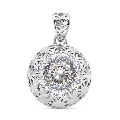 D'Joy Moissanit Anh&auml;nger 925 Silber rhodiniert ca. 2.23 ct