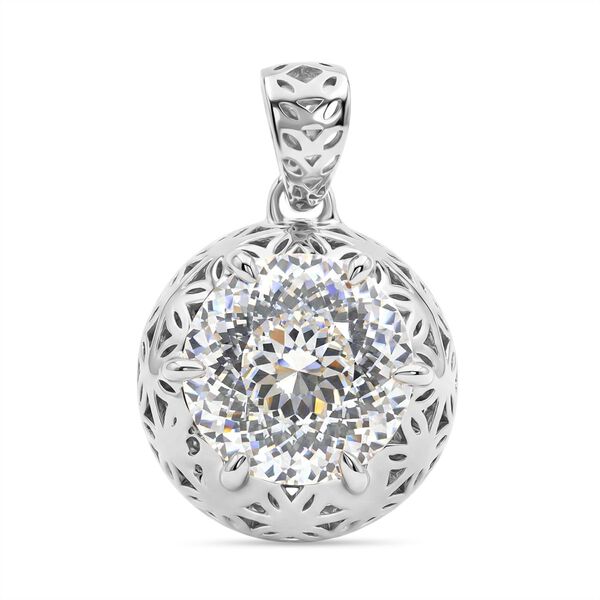 D'Joy Moissanit Anh&auml;nger 925 Silber rhodiniert ca. 2.23 ct