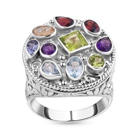Royal Bali Kollektion- Multi-Edelstein-Ring- 4,77 ct.