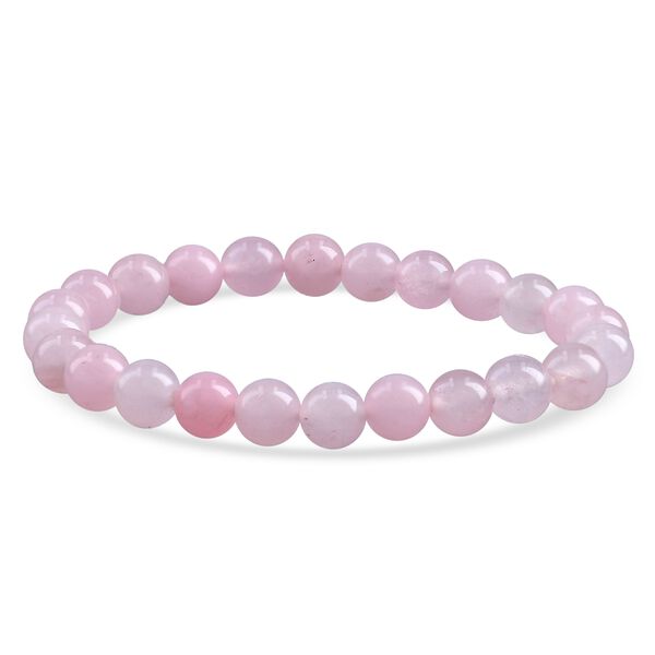 3er-Rosenquarz-Set – Engel, Kreuzanhänger und Armband image number 6