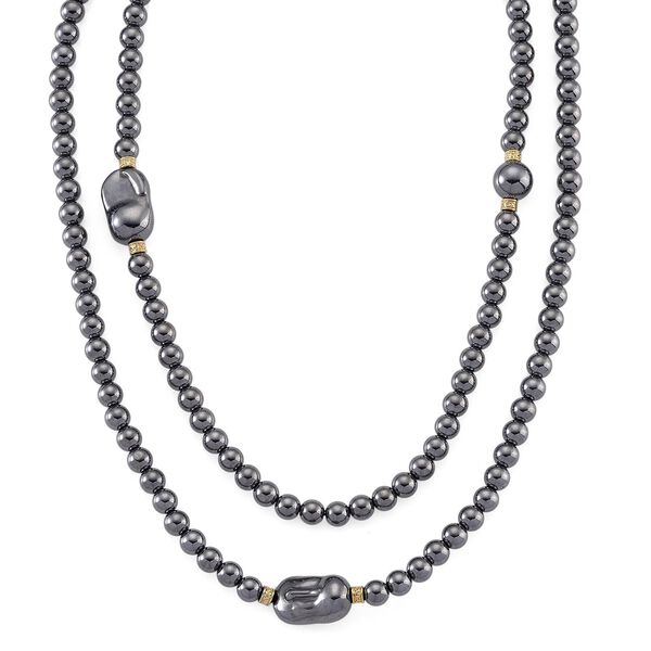 Terahertz Halskette ca. 40 cm Reiner Edelstahl Standard gelb vergoldet ca. 300.00 ct image number 0