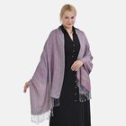 Jacquard Paisley-Schal, 175cm x 70cm, Lila