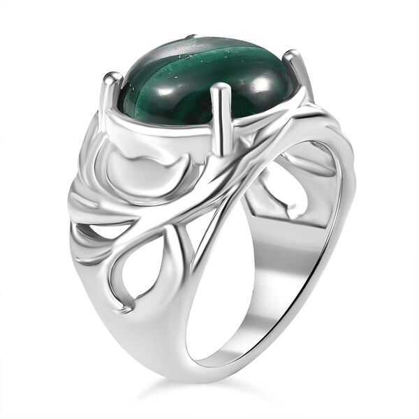 Malachit Ring Messing (Größe 16.00) ca. 7,87 ct image number 5