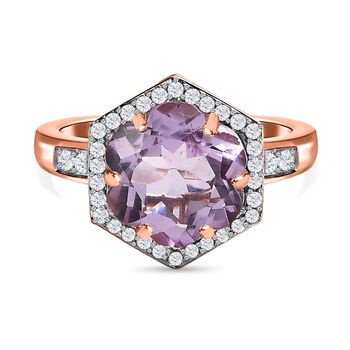 GP Italian Garden Kollektion - Rosa Amethyst, Zirkon und Kanchanaburi blauer Saphir-Ring - 4 ct.