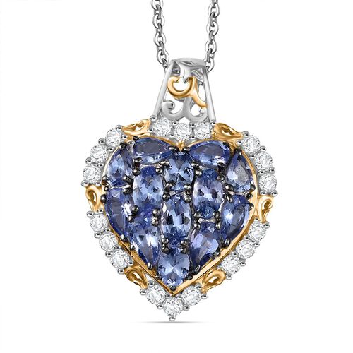 Tansanit Schmuckset 925 Silber rhodiniert ca. 3.51 ct image number 0