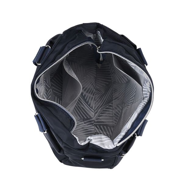 Crossbody Tasche mit mehreren Rei&szlig;verschlussf&auml;chern, abnehmbarem Schulterriemen und Tragegriffen, 26x11x20cm, Dunkelblau image number 6