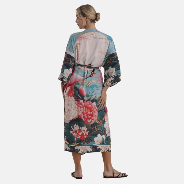   La Marey placement  print Brid  kimono image number 4