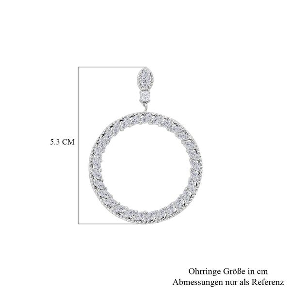 Weiße Zirkonia Ohrringe image number 4