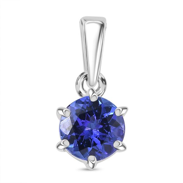 AAAA Tansanit Anh&auml;nger in 950 Platin - 0,86 ct.