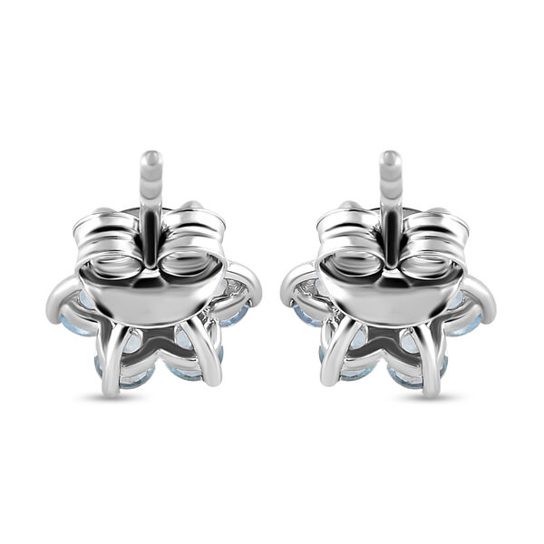 Espirito Santo Aquamarin-Ohrringe, 925 Silber, platiniert ca. 0,94 ct image number 5