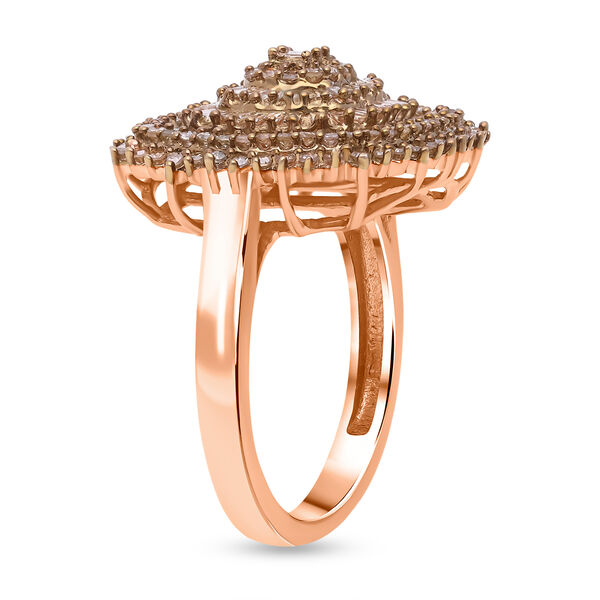 Nat&uuml;rlicher Champagner-Diamant-Ring  - 1 ct. image number 3