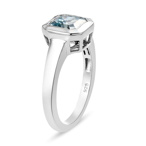 Kambodschanischer, blauer Zirkon-Ring, 925 Silber platiniert  ca. 2,71 ct image number 5