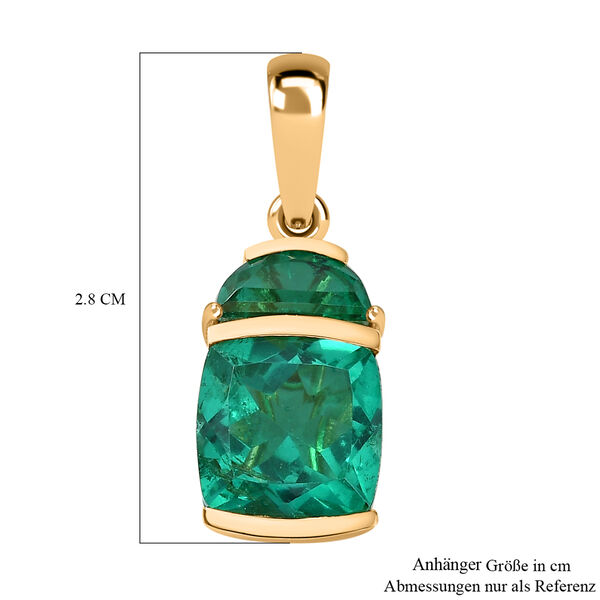 Smaragd Triplett Quarz Anh&auml;nger - 5,99 ct. image number 6