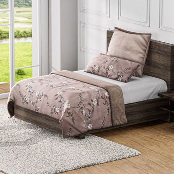 6-teiliges Set: 80 GSM antibakterielle, antiallergische Mikrofaser-Bettw&auml;sche (je 2 St&uuml;ck: 135x200 - 80x80 - 40x80 cm), Herbst-Braun