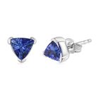 AAA Tansanit Ohrringe 925 Silber rhodiniert ca. 0,91 ct.