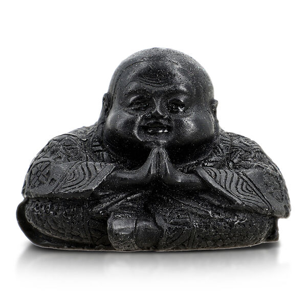 Figur aus Shungit und Harz, Buddha, 10x7,8cm