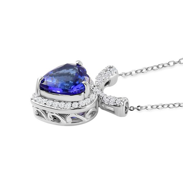 RHAPSODY AAAA Tansanit und Diamant Anhänger mit 45cm Kette - 2,28 ct. image number 4