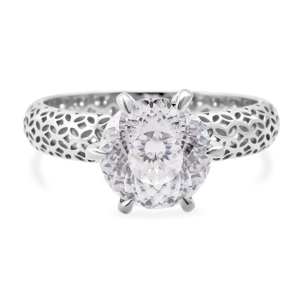 D'Joy Moissanit Ring 925 Silber rhodiniert (Gr&ouml;&szlig;e 16.00) ca. 2,23 ct