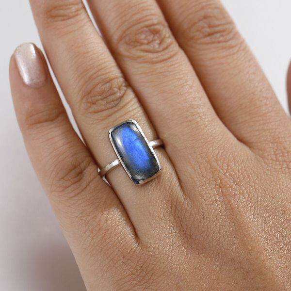 AAA Labradorit Ring - 6,04 ct. image number 3