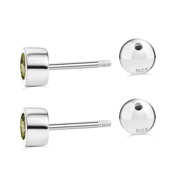 Peridot Ohrringe, 925 Silber rhodiniert - 0,61 ct. image number 4