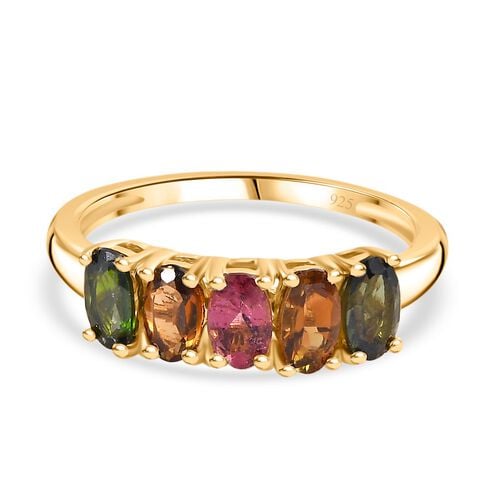 Natürlicher Mehrfach-Turmalin-Ring - 1,12 ct. image number 0