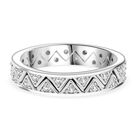 Lustro Stella Weißer Zirkonia Ring 925 Silber rhodiniert (Größe 17.00)