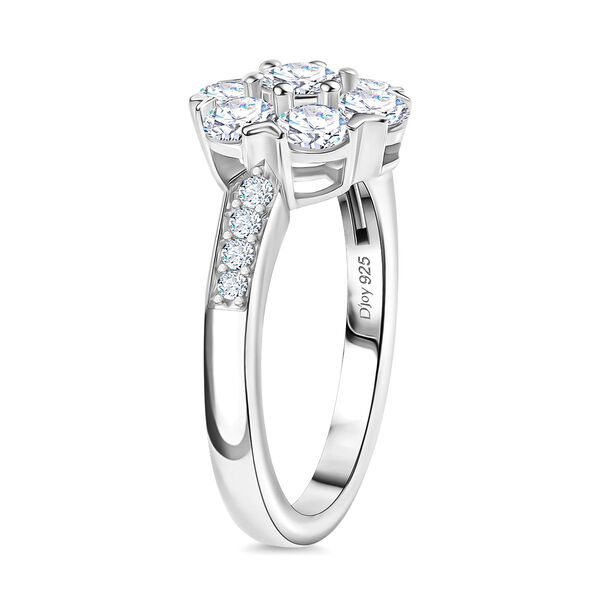 D'Joy Moissanit Ring, 925 Silber rhodiniert - 1,28 ct. image number 5