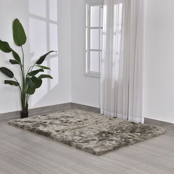 Luxury Edition: Kunstfell Teppich, 160x230cm, Wei&szlig;