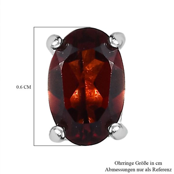 Rote Granat-Solit&auml;r-Ohrringe - 1,11 ct. image number 5