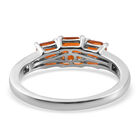 Purpurroter Feuer Opal 3 Stein Ring 925 Silber platiniert  ca. 1,21 ct image number 5