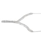 LUSTRO STELLA Hergestellt mit ZIRKONIA Halskette ca. 45 cm lange 925 Silber Platin-Überzug 9,94 ct image number 3