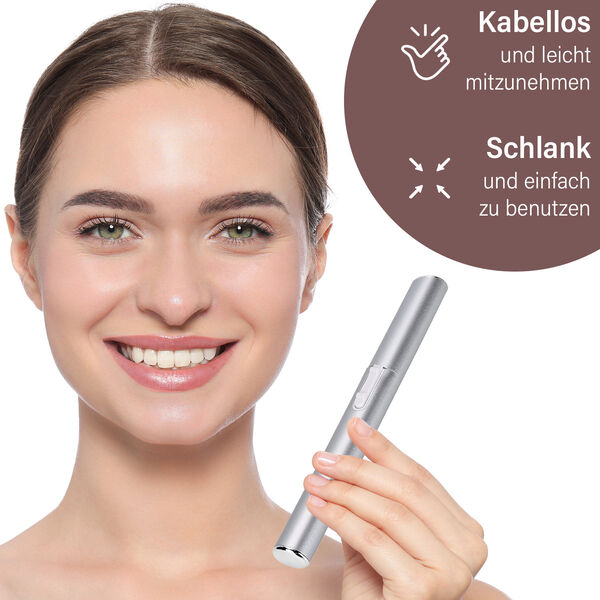 BEAUTECH elektrischer Augenbrauen-Haarentferner, Silber image number 2