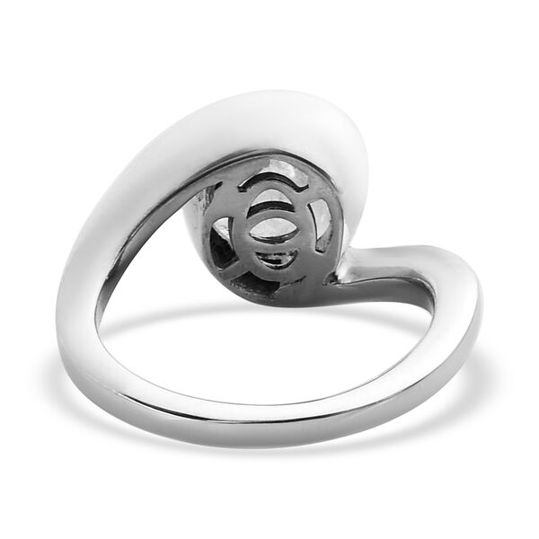 Premium Regenbogen Mondstein Solit&auml;r Ring 925 Silber platiniert  ca. 1,81 ct image number 6