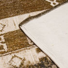 Handgefertigter Digitaldruck-Teppich aus Baumwolle, beige und braun image number 7