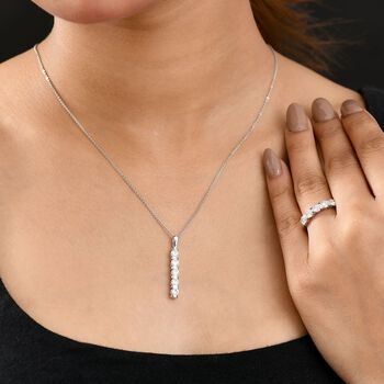 D'Joy Moissanit Schmuckset, 925 Silber rhodiniert - 2,26 ct.