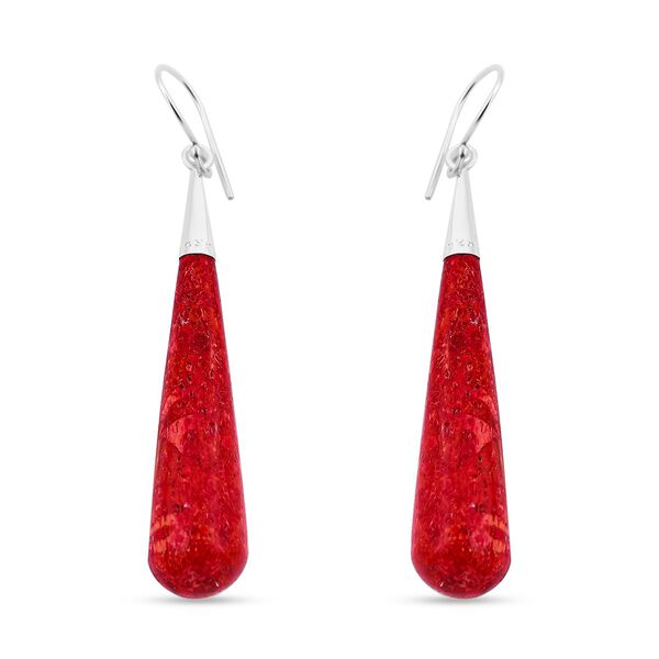 Royal Bali Kollektion - Rote Koralle Ohrringe image number 4