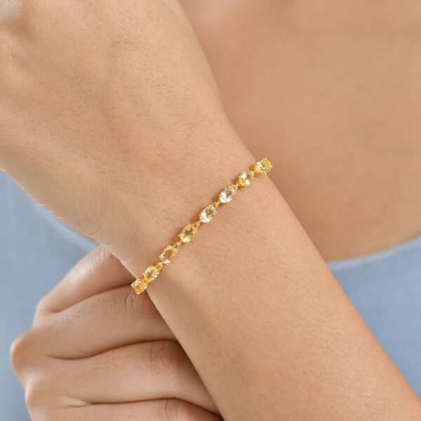 EVER TRUE Citrin Armband ca. 19 cm Nickelfreies Messing ca. 9.05 ct image number 2