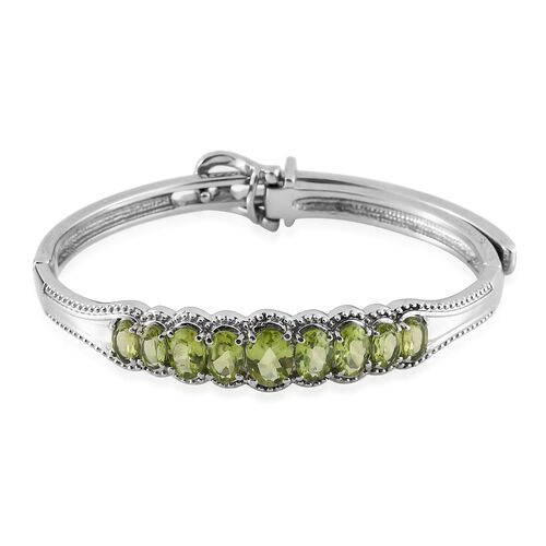 Natürlicher Peridot-Armreif, 19cm - 6,49 ct. image number 0