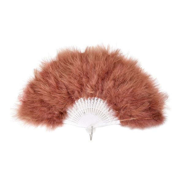 20iger Style Federf&auml;cher, wei&szlig;