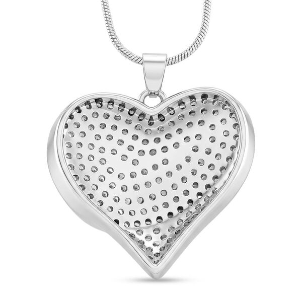 Wei&szlig;er Zirkonia Halskette ca. 52 cm Nickelfreies Messing image number 4